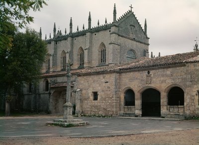 Uitzicht op de gevel van de Charterhouse door Spanish School