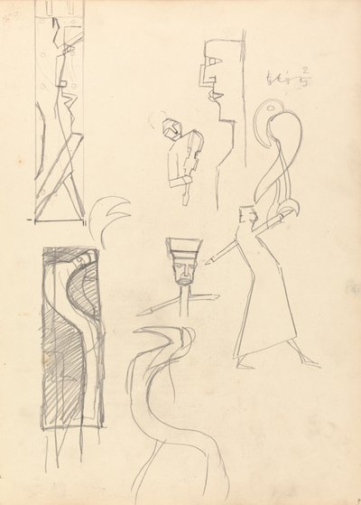 Grot van het gouden kalf: Studie van geometrische figuren door Spencer Frederick Gore