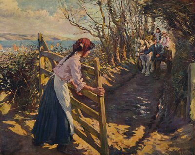 Februari zonneschijn, 1909 door Elizabeth Adela Stanhope Forbes