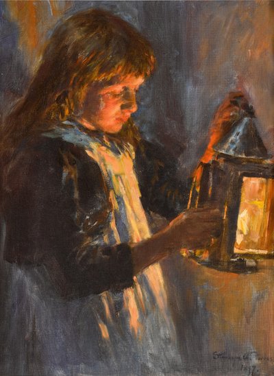De lantaarn door Stanhope Forbes