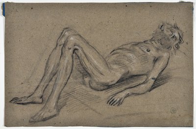 Studie van een bebaarde man door Stanislas Torrents y de Amat