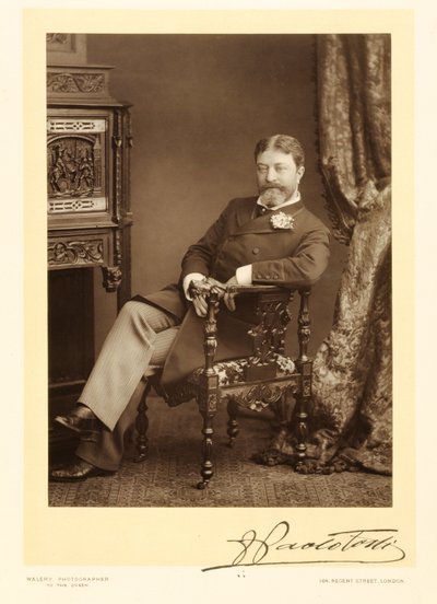 Sir Francesco Paolo Tosti (1847-1916), liedcomponist, portretfoto door Stanislaus Walery