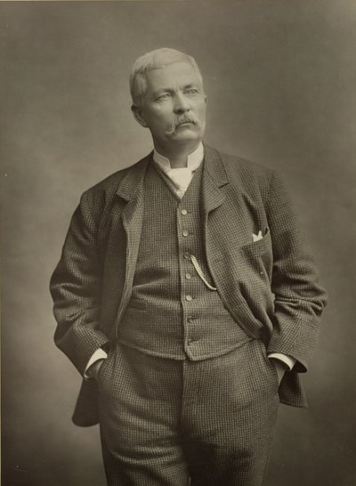 Sir Henry Morton Stanley (1841-1904), ontdekkingsreiziger, portretfoto door Stanislaus Walery