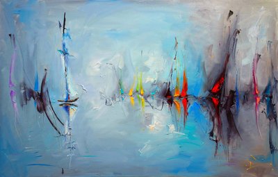 Abstracte boten en weerspiegelingen door Stanislav Lazarov