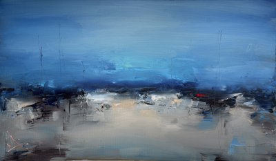 Sfeervol blauw landschap door Stanislav Lazarov