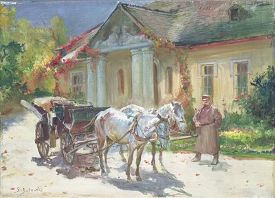 Voor een Pools Landhuis door Stanislaw Kaczor Batowski