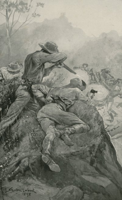 Aanval op een goudkonvooi door Stanley L. Wood