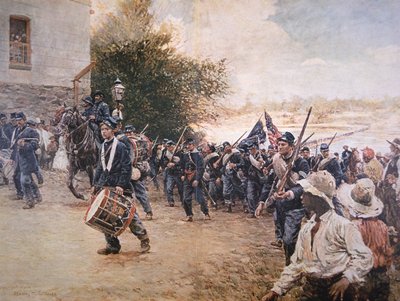 Generaal Sherman marcheert door Georgia, ca. 1910 door Stanley Massey Arthurs