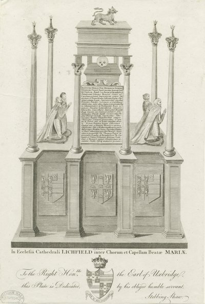 Lichfield Kathedraal - Graf van William Paget door Stebbing Shaw