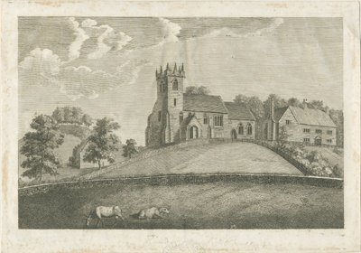 Sandon Kerk en Pastorie door Stebbing Shaw