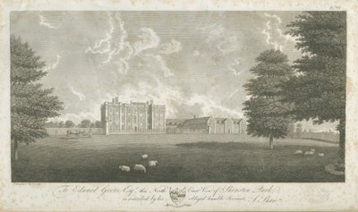 Shenstone Park - Hall: gravure, nd [laat 18e eeuw] door Stebbing Shaw