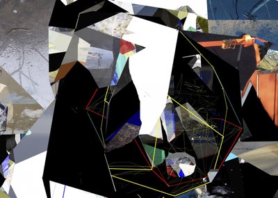 Abstracte geometrische collage door Stefan Fransson