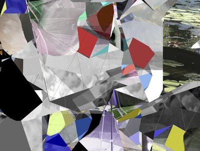 Abstract geometrisch landschap door Stefan Fransson