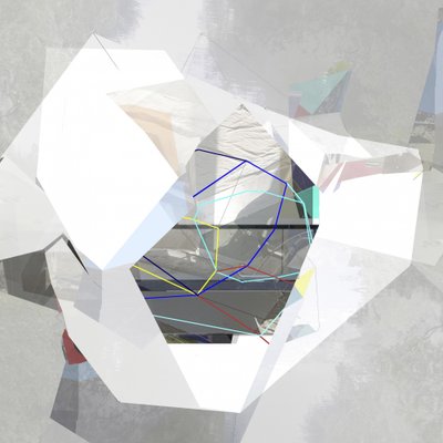 Abstracte geometrische lichtlandschap door Stefan Fransson