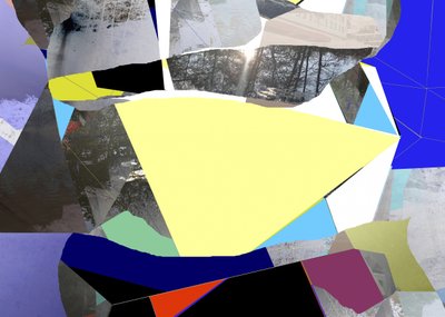 Abstracte collage met zonlicht door Stefan Fransson