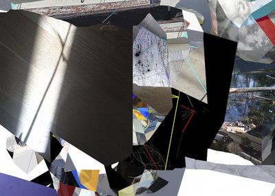 Collage van gefragmenteerd licht door Stefan Fransson