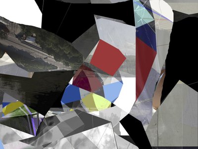 Moderne abstracte collage door Stefan Fransson