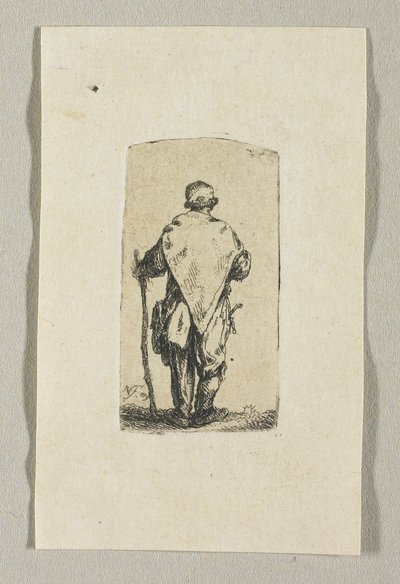 Staande man met een witte doek door Stefan Juliusz Norblin de la Gourdaine