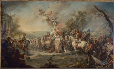 Allegorie op de overwinning van Catharina de Grote op de Turken en Tataren door Stefano Torelli
