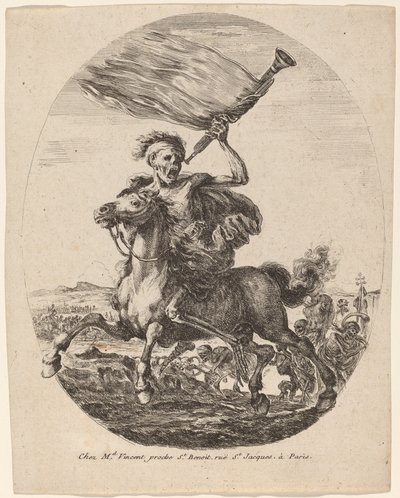 Dood te paard door Stefano della Bella