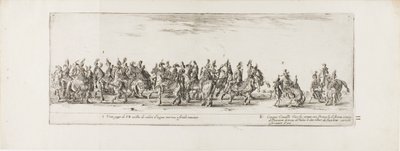 Ingang van de ambassadeur van Polen in Rome door Stefano della Bella