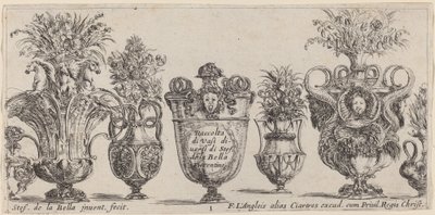 Fantastische Vazen, waarschijnlijk 1646 door Stefano della Bella