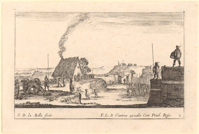 Vestingwerk, blad 4 uit de reeks „Verschillende militaire capriccio