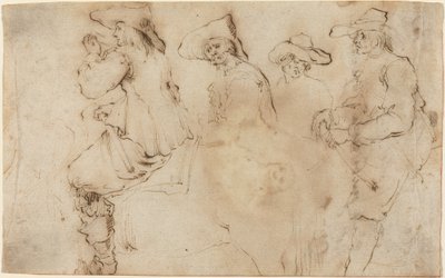 De vier ruiters door Stefano della Bella