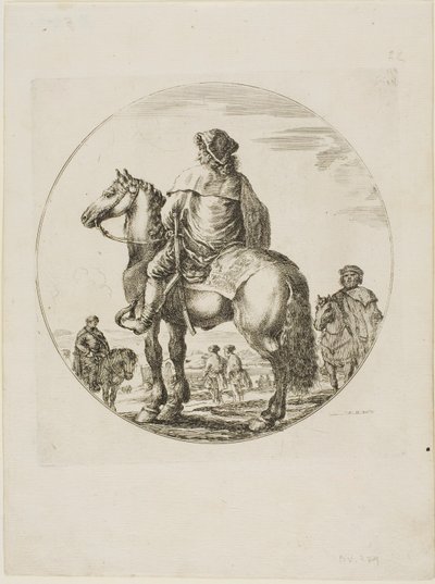 Hongaarse Ruiter door Stefano della Bella
