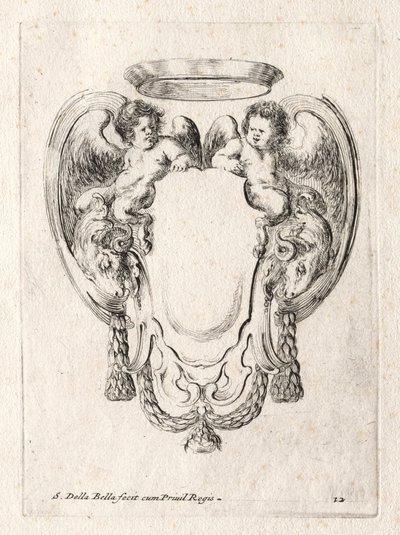 Nieuw Model voor een Cartouche door Stefano della Bella