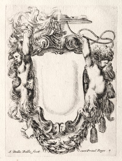 Nieuw Model voor een Cartouche door Stefano della Bella
