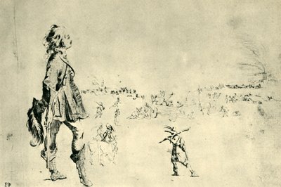 Staande mannelijke figuur door Stefano della Bella