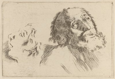 Studie van Hoofden door Stefano della Bella
