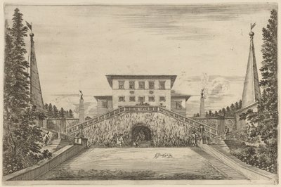 De grote trap, waarschijnlijk 1653 door Stefano della Bella