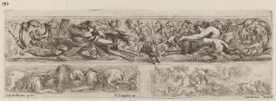 Drie decoratieve banden, waarschijnlijk 1648 door Stefano della Bella