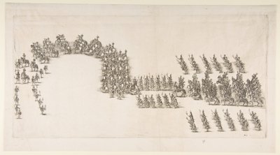 Fakkeloptocht bij het Modena Carrousel, 1652 door Stefano della Bella