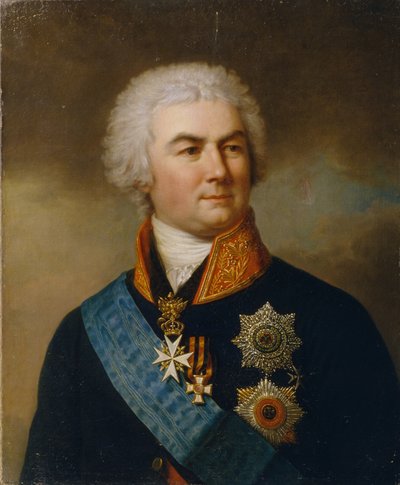 Portret van graaf Pyotr Zavadovsky 1739-1812 door Stepan Semenovich Shchukin