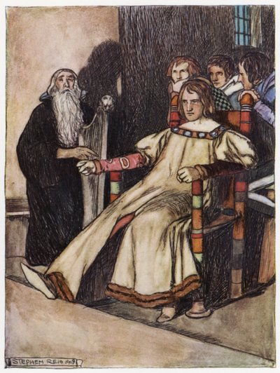 Illustratie voor Siegfried de Drakendoder door Stephen Reid