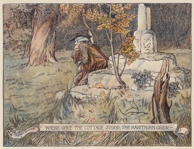 Illustratie voor The Deserted Village door Oliver Goldsmith door Stephen Reid