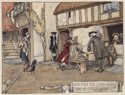 Illustratie voor The Deserted Village door Oliver Goldsmith door Stephen Reid