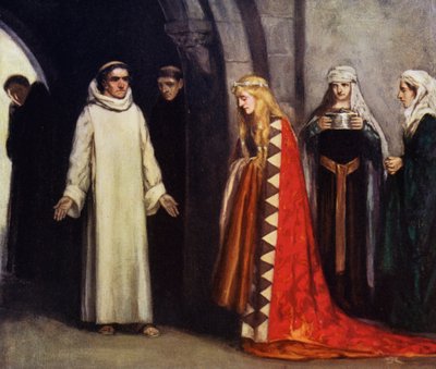 Sint Bernardus en zijn zus Hombeline door Stephen Reid