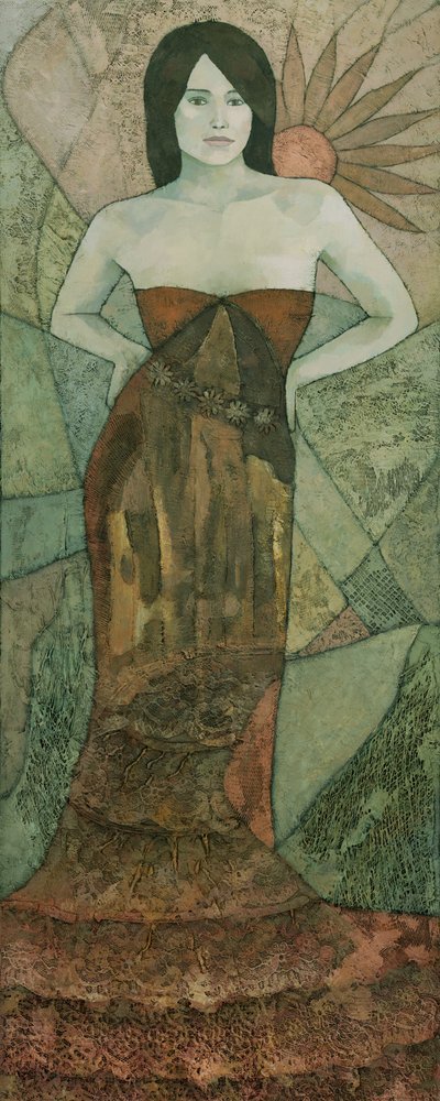 Elegante vrouw in een stadslandschap door Steve Mitchell