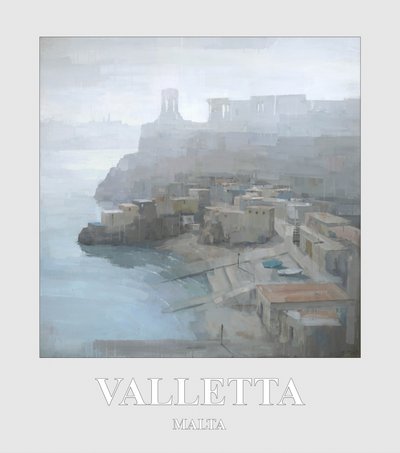 Uitzicht op de haven van Valletta door Steve Mitchell