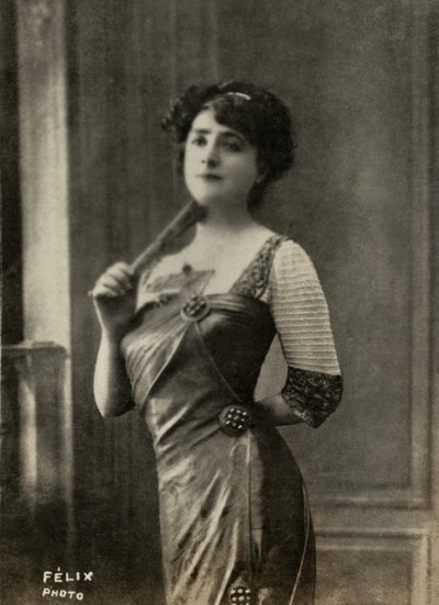 Portret van de Franse kunstenares Marie Yahne ( 1867 door Studio Felix