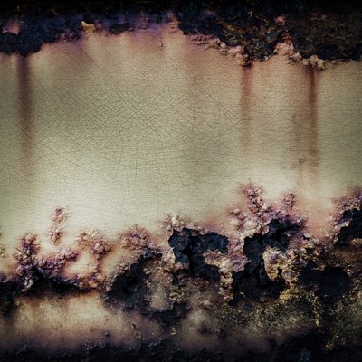 Abstract van verroest metaal door Studio Meikle