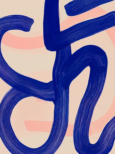 Abstract Blue Flow door Studio Palette