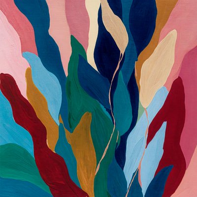 Abstracte tropische bladeren door Studio Palette