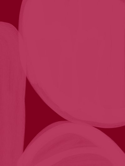Roze vloeiende vormen door Studio Palette
