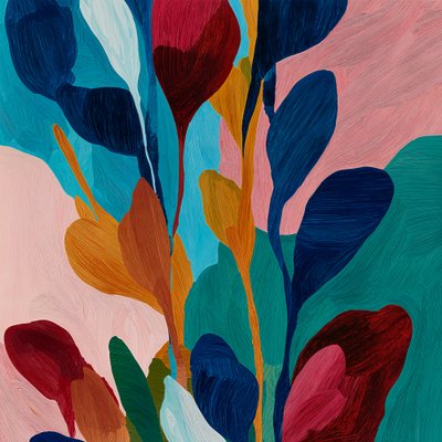Levendige botanische vormen door Studio Palette