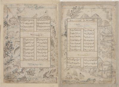 Folio uit een Divan door Sultan Ahmad Jalayir